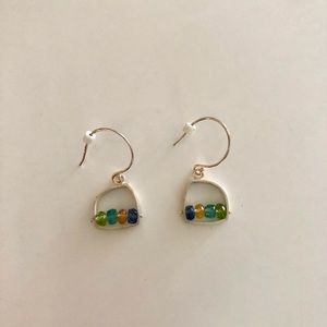 Artisan Silver Beaded Earrings